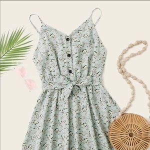 Lightweight blue floral dress